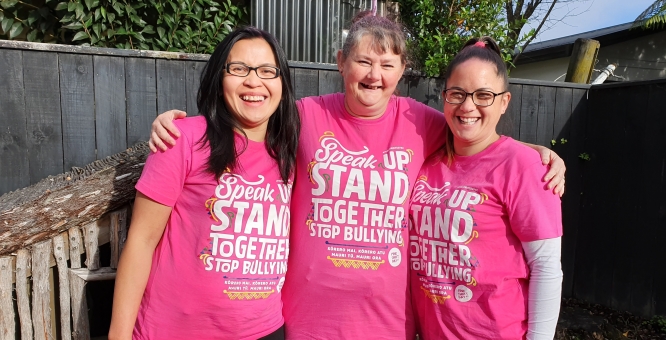 Pink shirt day at ABC Rotorua Sunset 