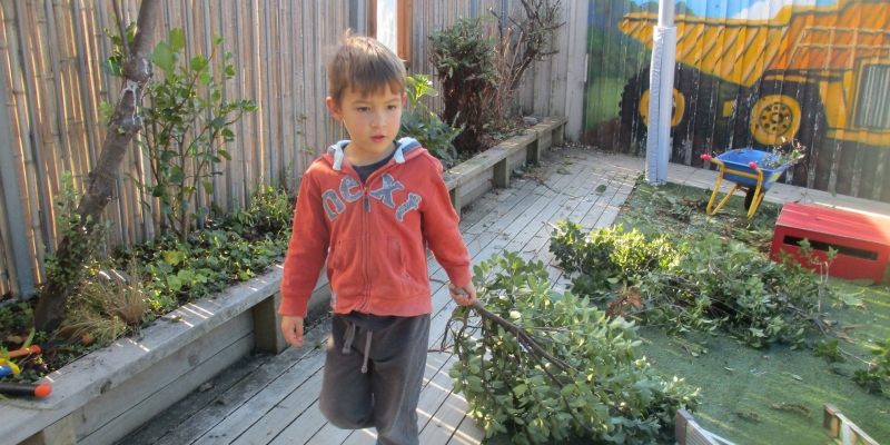 Waihi East-childcare-gardening