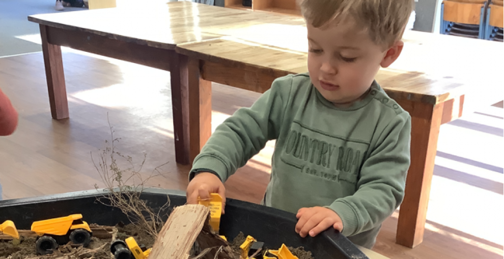 Sandpit fun-time