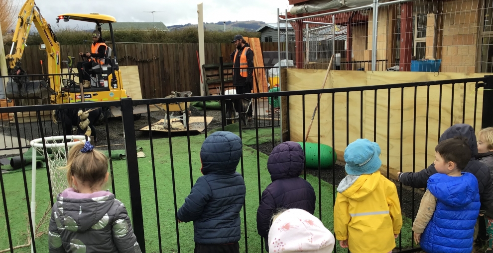 The Little Yellow Digger Visits Montessori Mosgiel