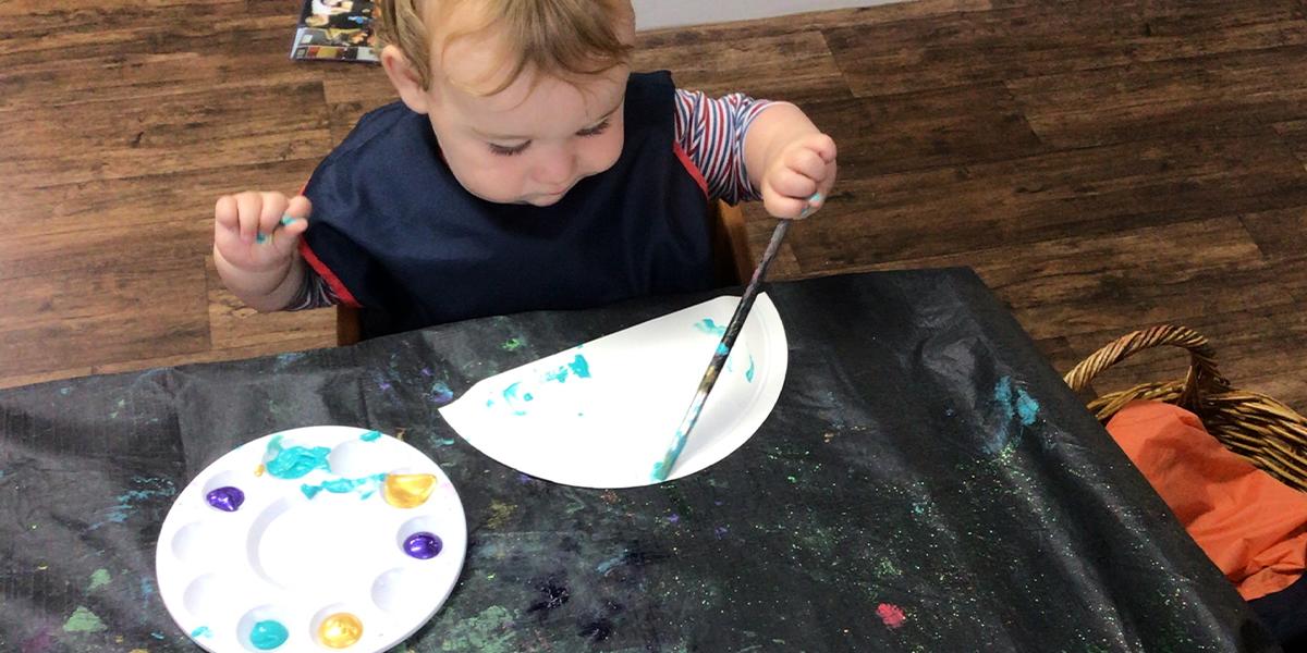 Baby painting